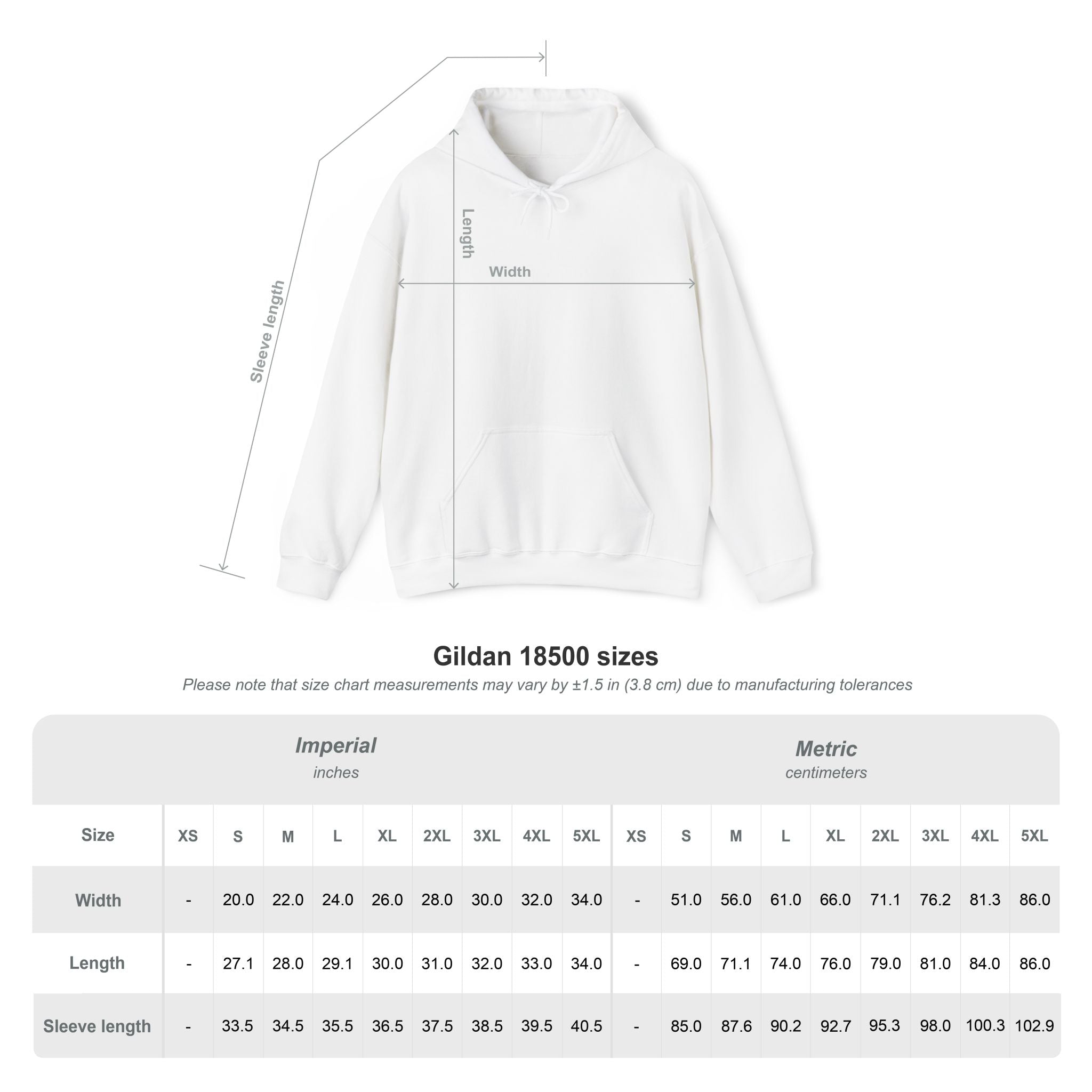 Gildan 18500 Unisex Hooded Sweatshirt | 