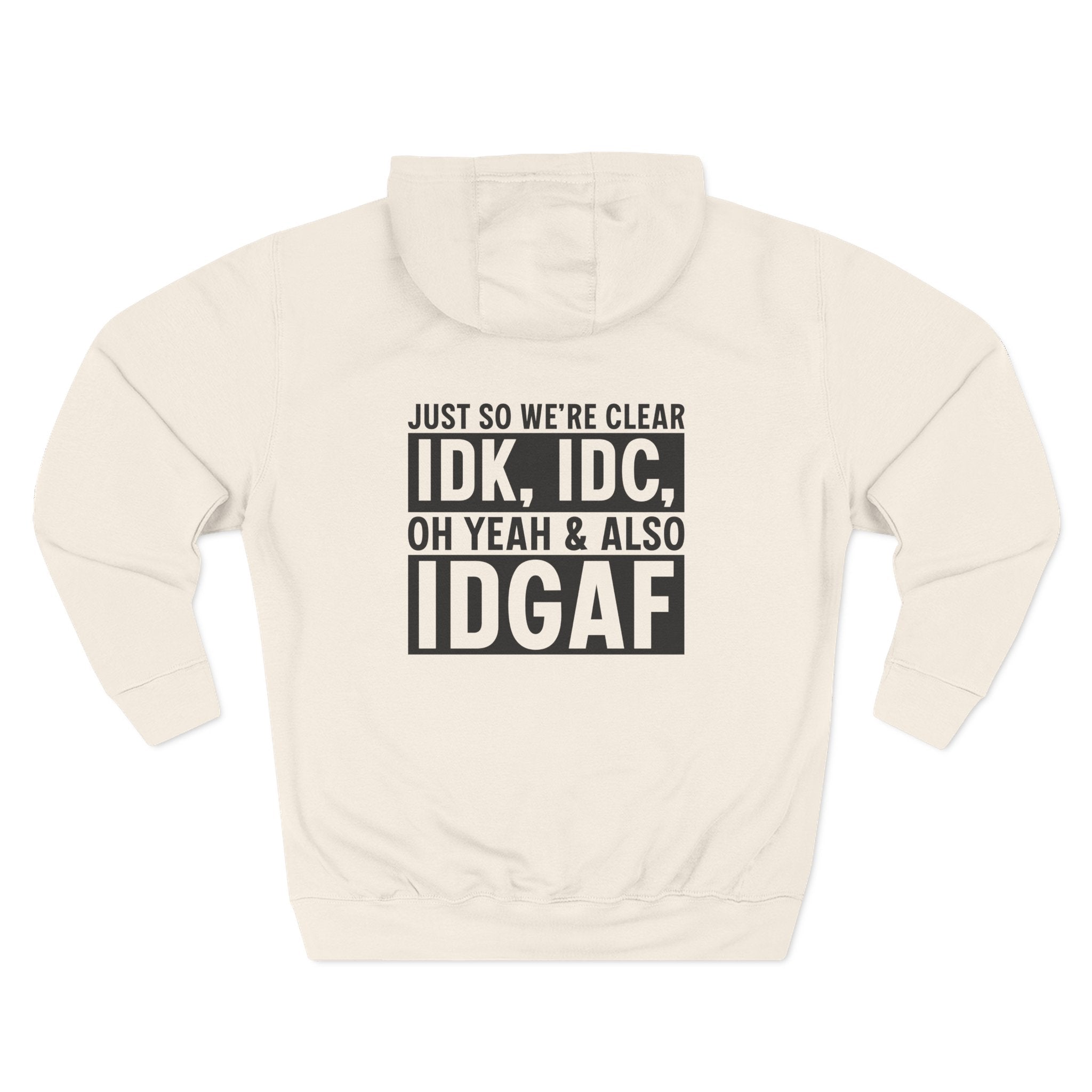 Lane Seven LS14001 Unisex Three Panel Fleece Hoodie  Graphic Print