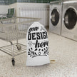 Customizable All Over Print Spun Polyester Laundry Bag With Strap