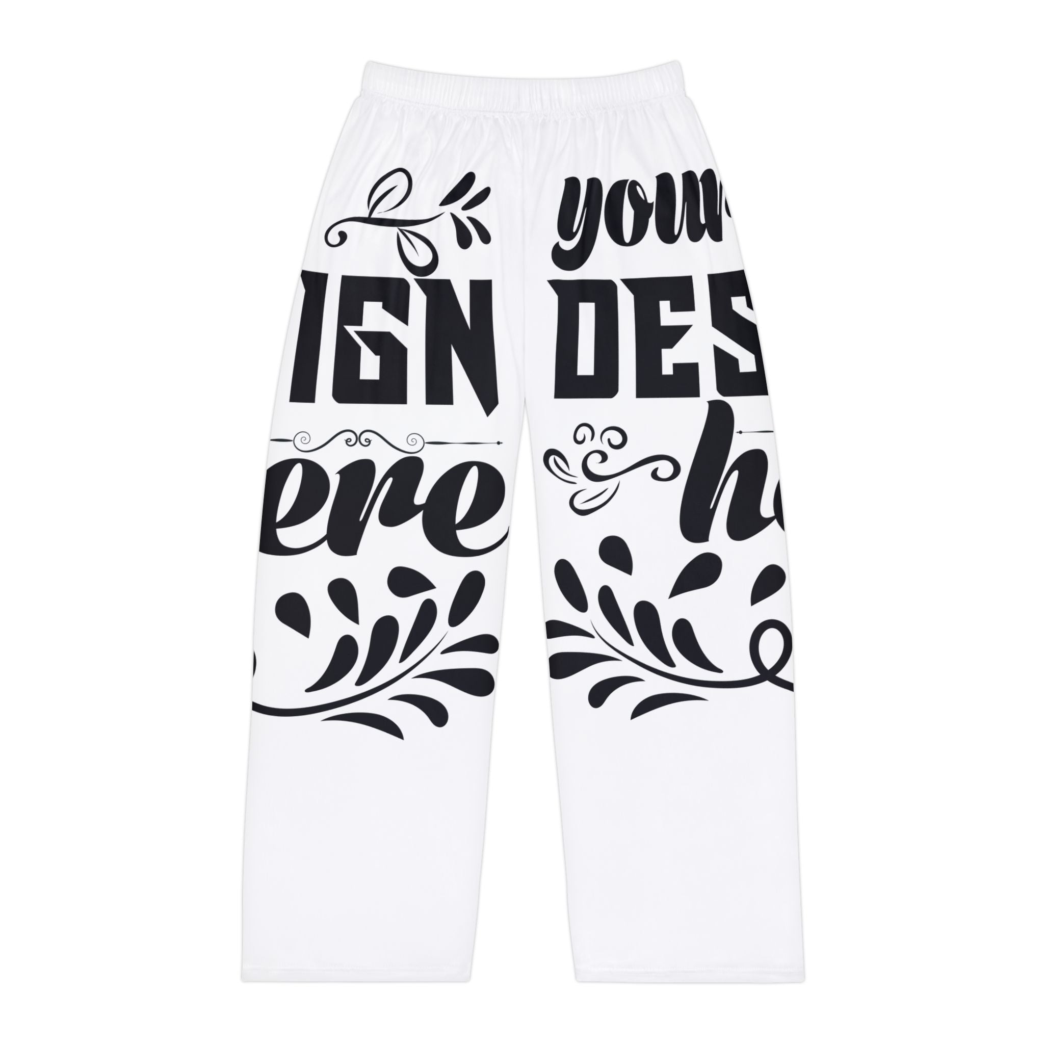 Customizable Mens Pajama Pants All Over Print Light Brushed Polyester