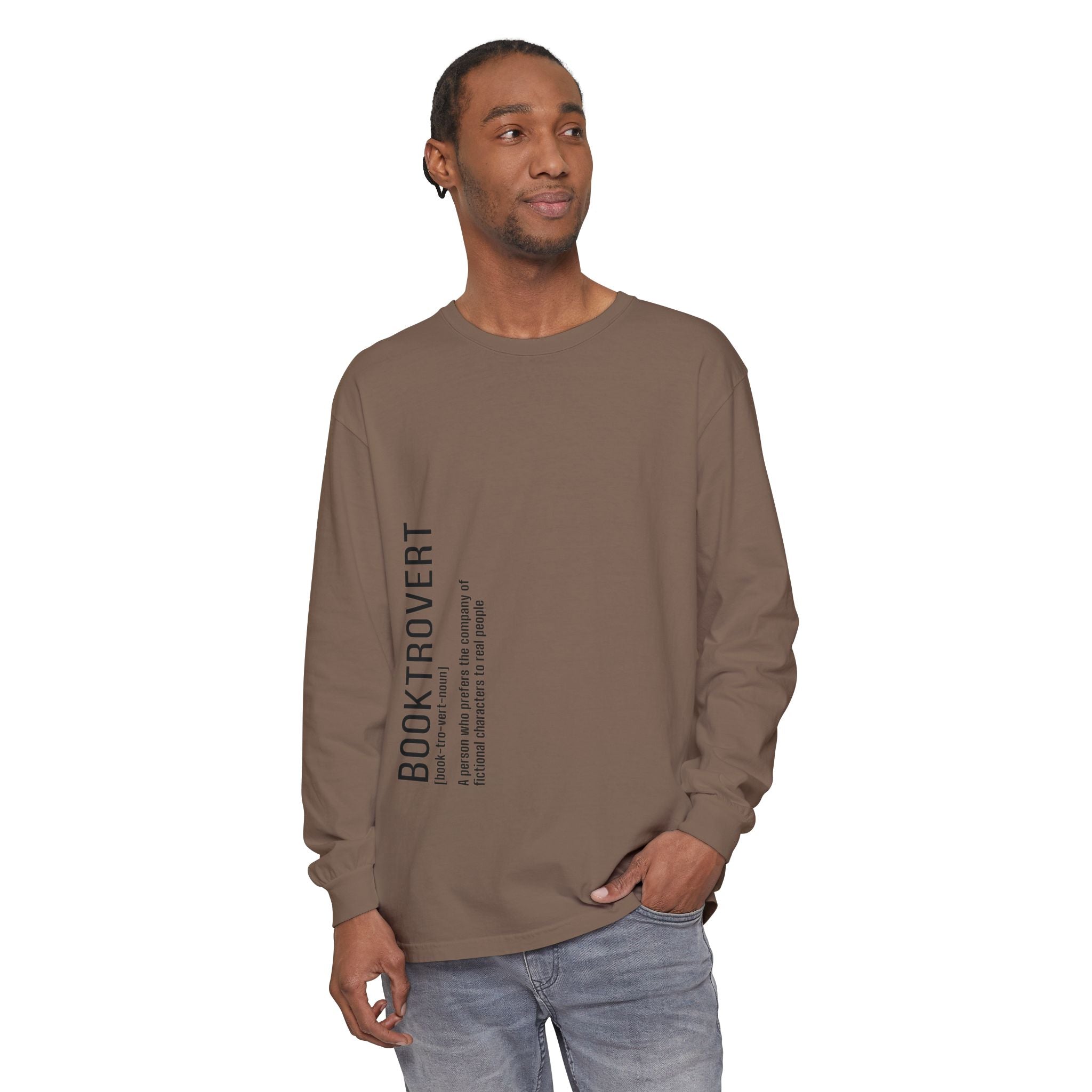 Comfort Colors 6014 Unisex  Long Sleeve T-Shirt | Booktrovert Graphic Print