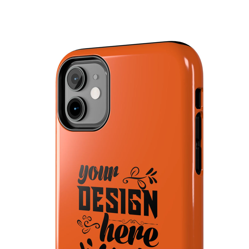 Customizable Tough Phone Case Glossy Dual Layer Wireless Charging