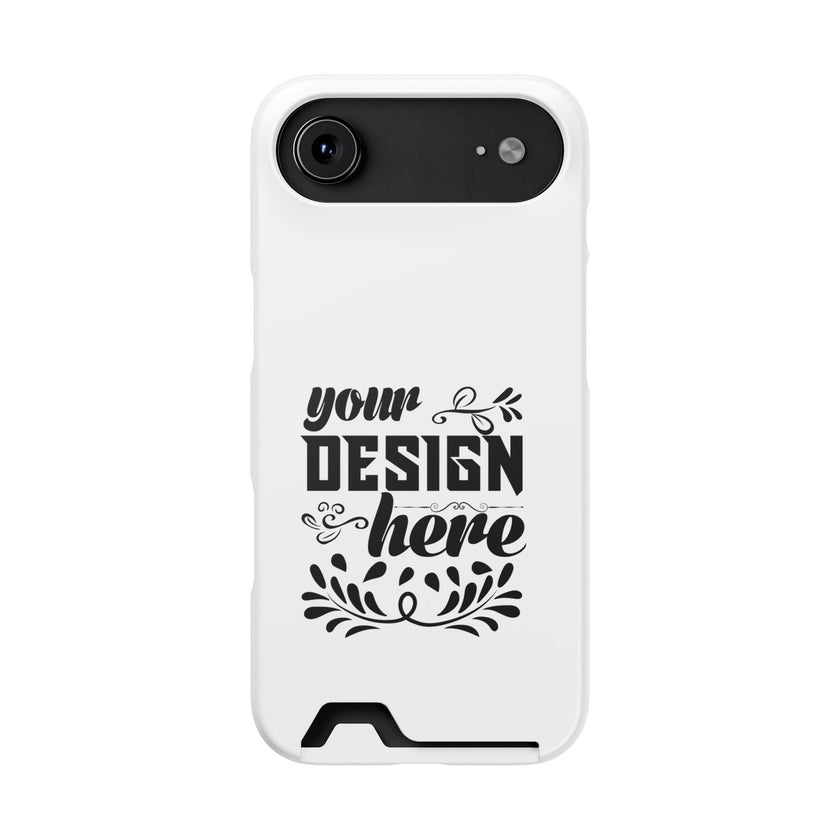 Customizable Polycarbonate Phone Case With Card Holder MagSafe Compatible