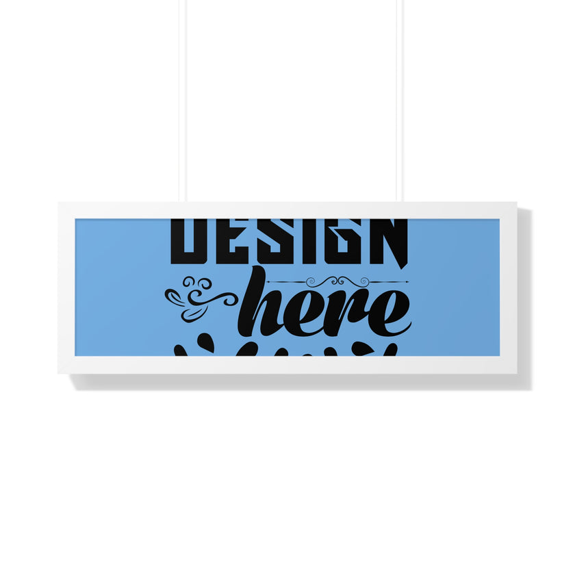 Customizable Framed Horizontal Poster on Matte Paper with Acrylic Cover
