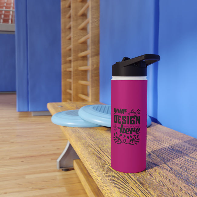 Customizable Stainless Steel Water Bottle With Twist Lid 12oz 18oz 32oz