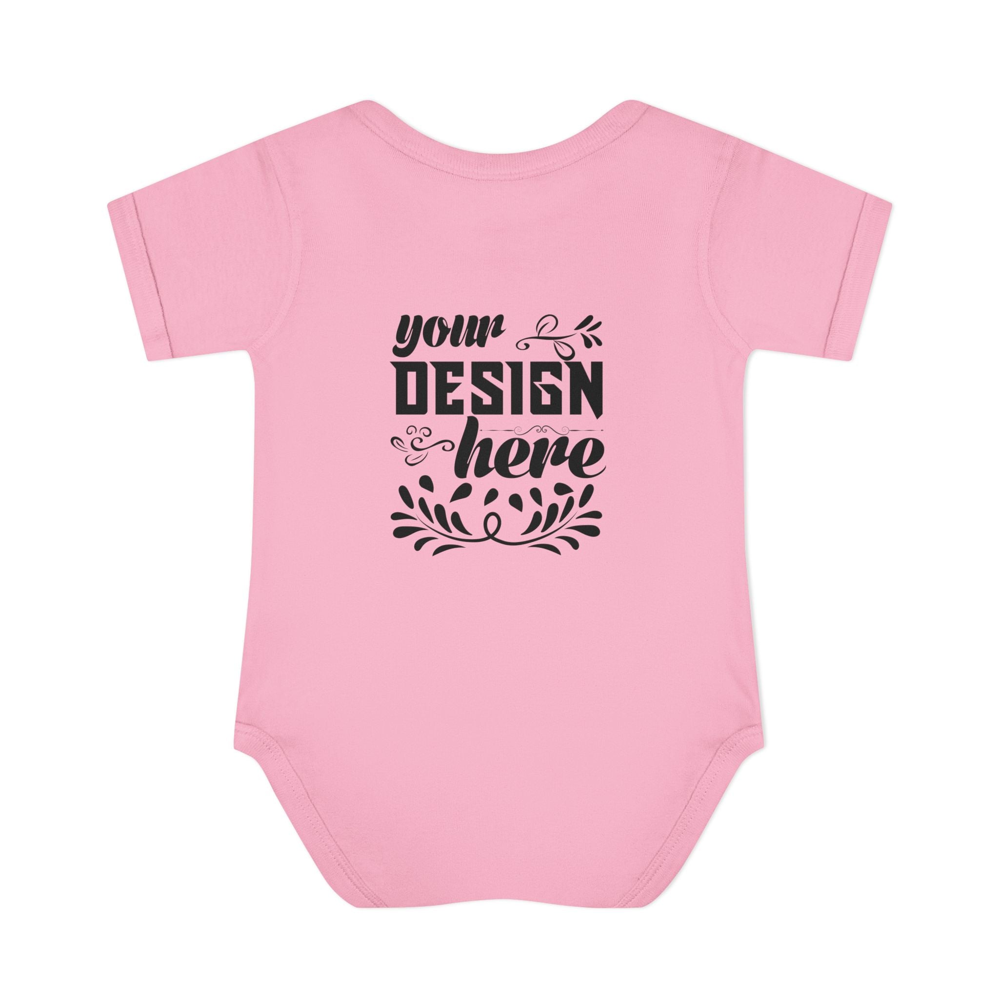 Customizable Infant Baby Rib Bodysuit Rabbit Skins 4400 Unisex