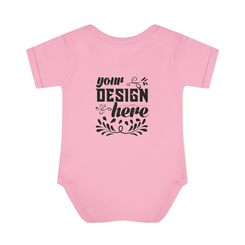 Customizable Infant Baby Rib Bodysuit Rabbit Skins 4400 Unisex