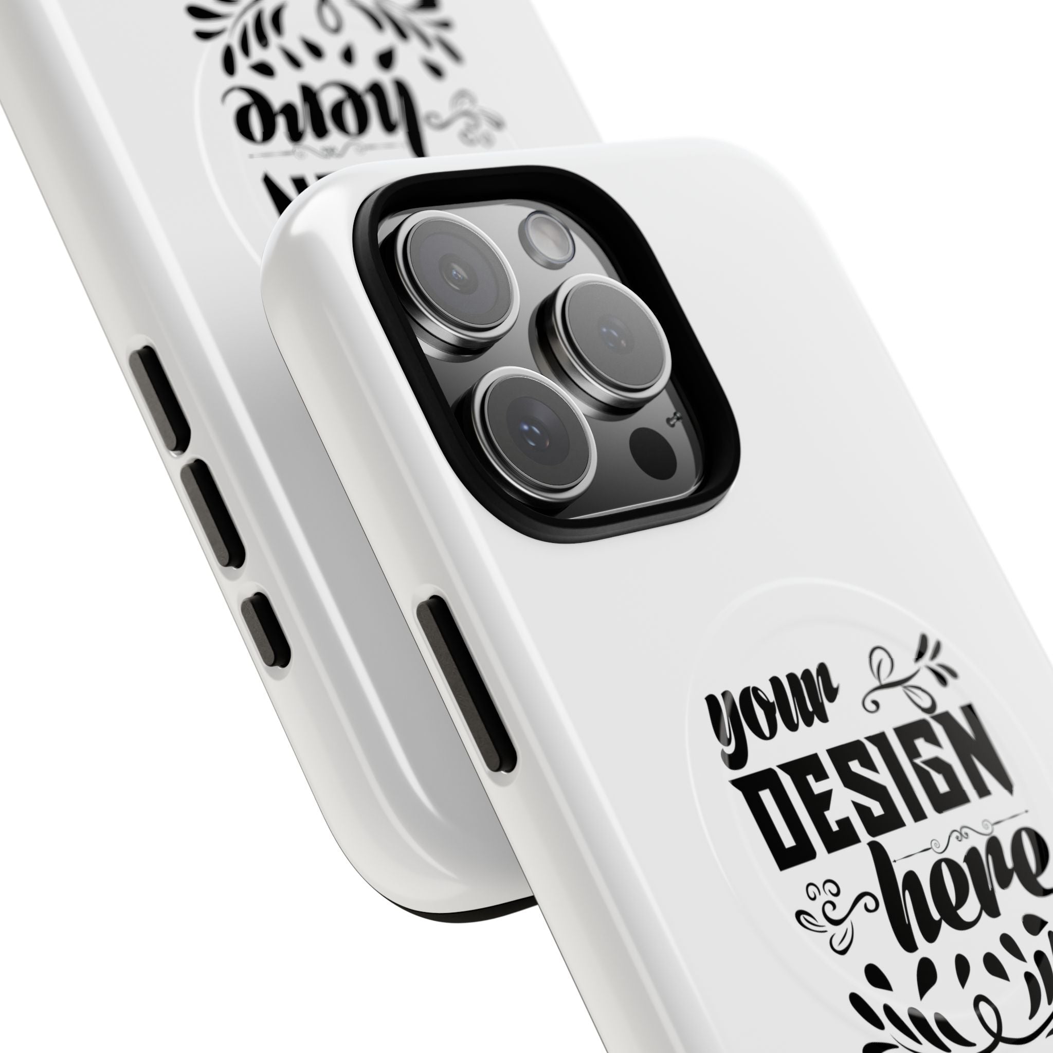 Customizable Tough Magnetic Phone Case Dual Layer Polycarbonate TPU Liner