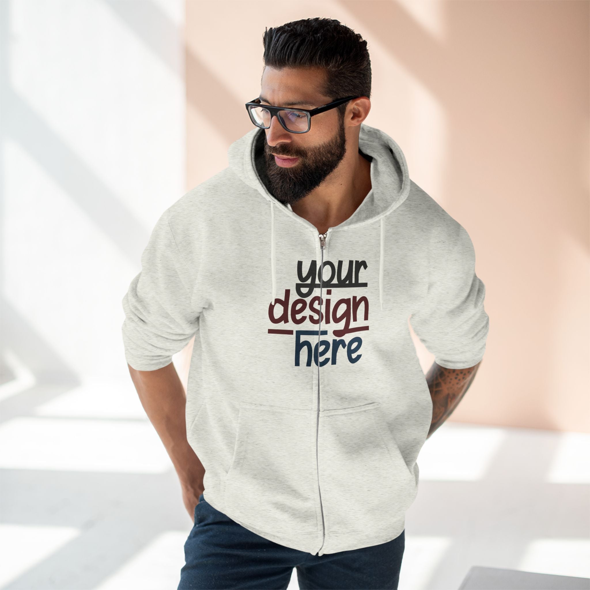 Customizable Lane Seven LS14003 Unisex Zip Hoodie