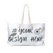Customizable Weekender Bag Spun Polyester Tote Rope Handles 24x13