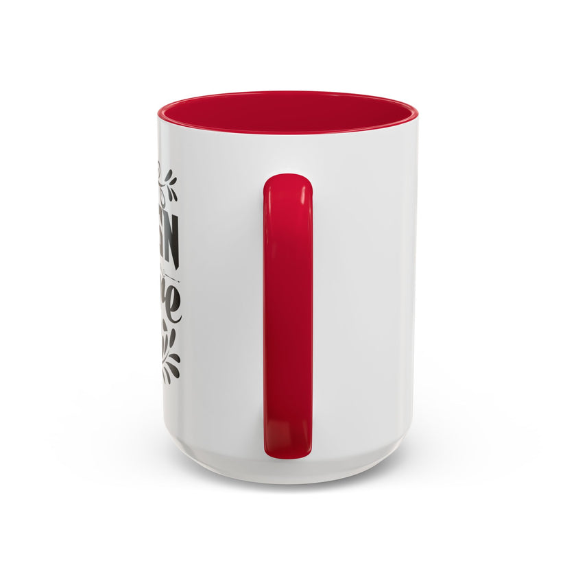 Customizable Glossy Ceramic Accent Mug 11oz and 15oz
