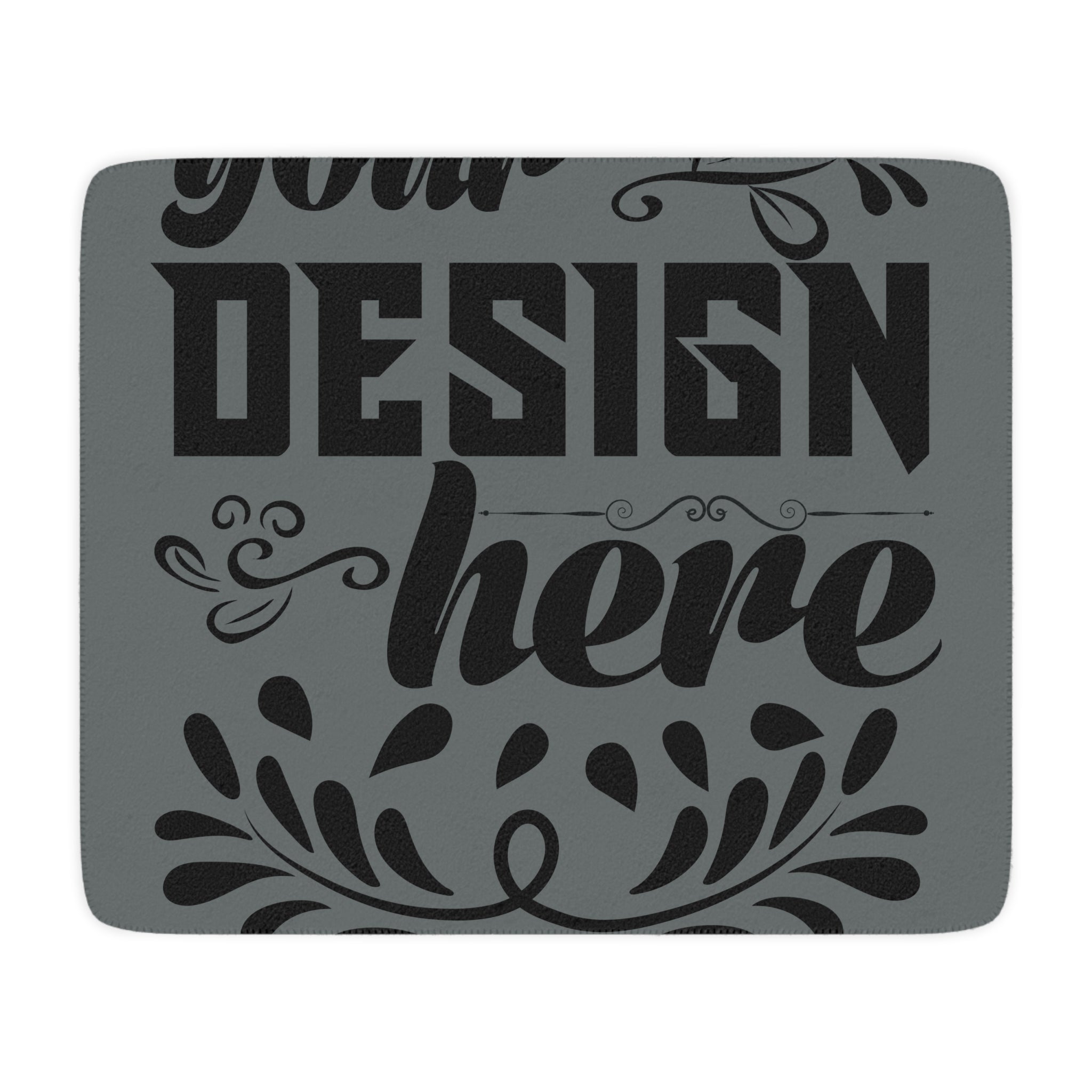 Customizable Tan Sherpa Blanket One Sided Print Soft Sherpa Back