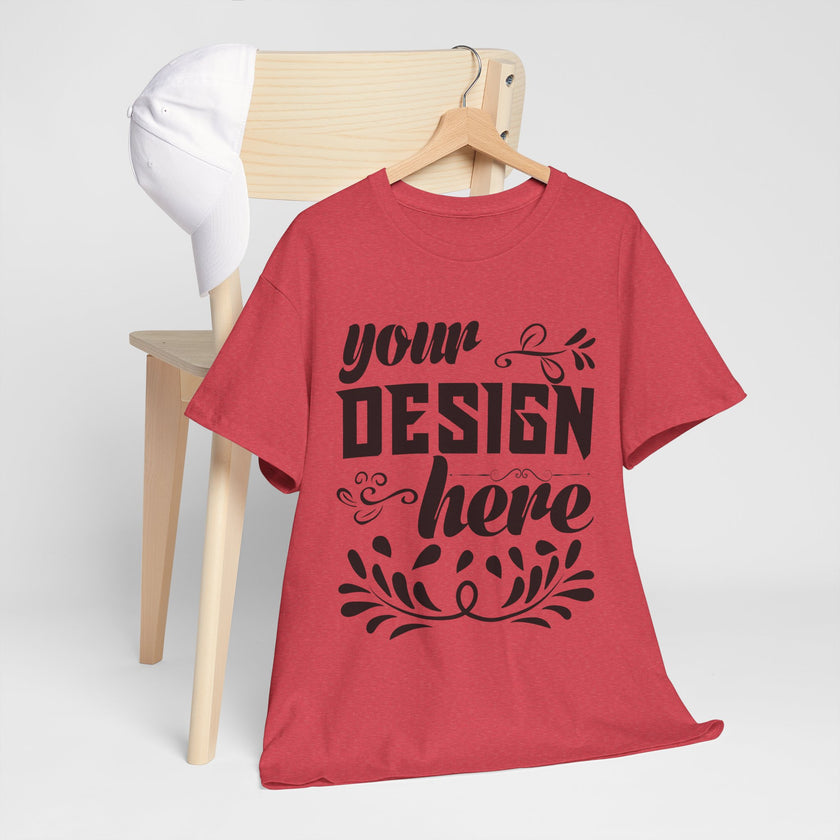 Customizable Gildan 5000 Unisex Heavy Cotton T-Shirt Classic Fit