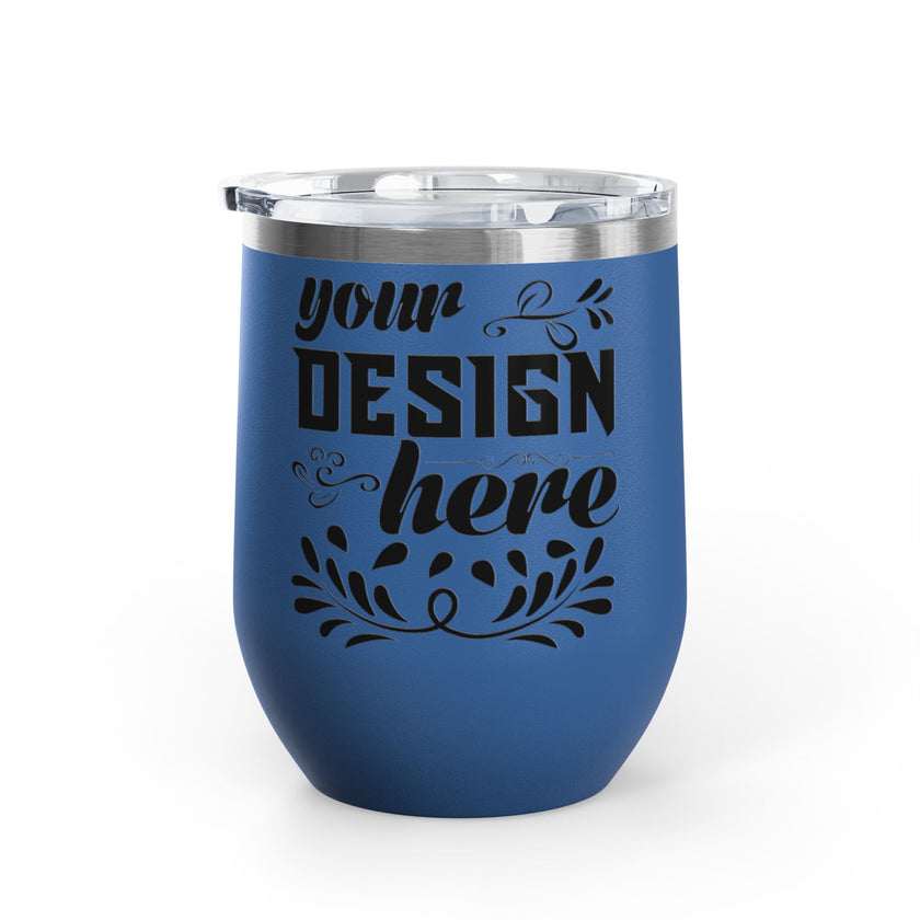 Customizable Polar Camel 12oz Stainless Steel Wine Tumbler Cup Lid