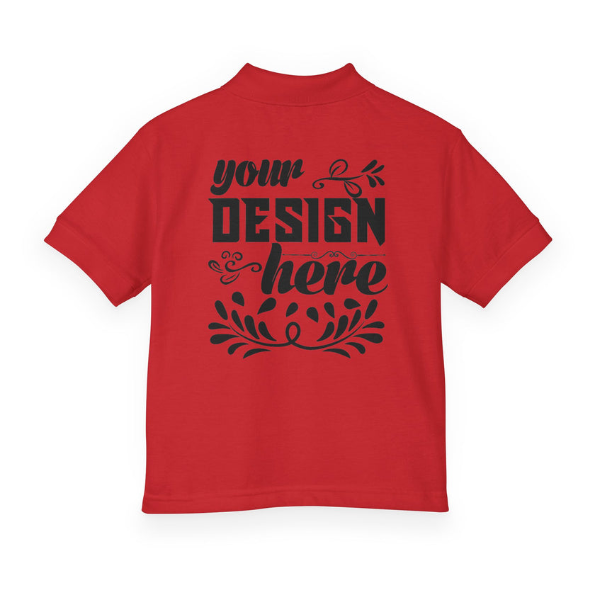 Customizable Gildan 8800B Youth DryBlend Jersey Polo Shirt