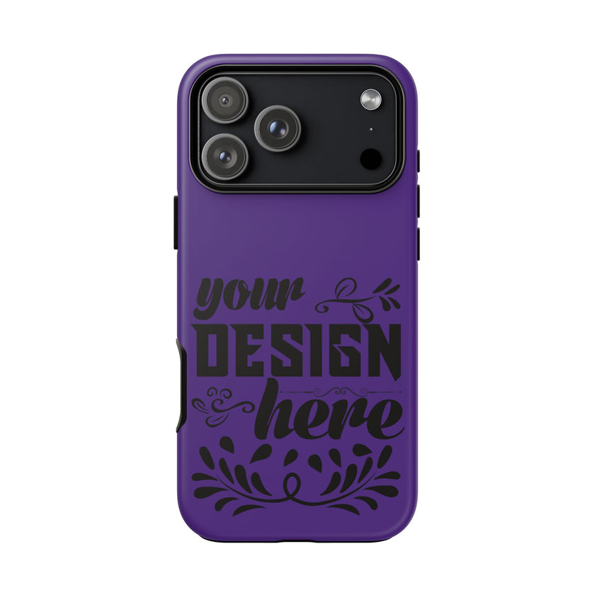 Customizable Tough Dual Layer Phone Case Polycarbonate TPU Liner Protective