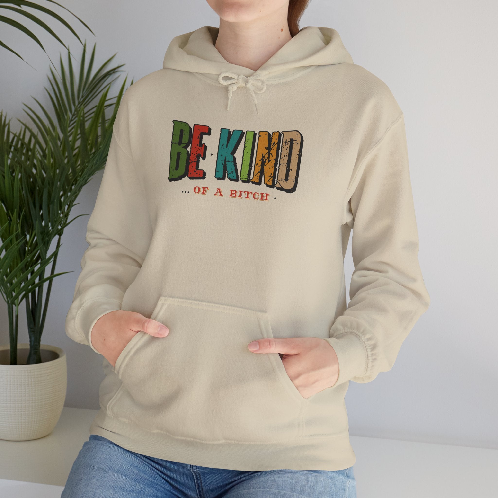 Gildan 18500 Unisex Heavy Blend Hoodie | Be Kind Graphic Print