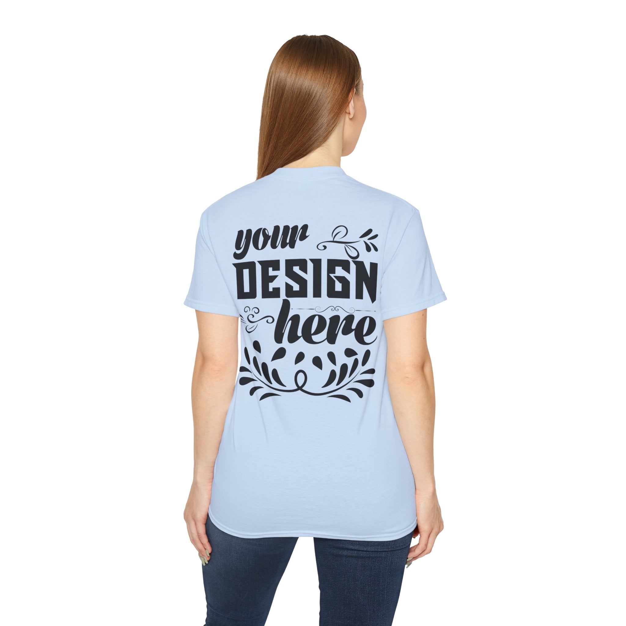 Customizable Gildan 2000 Unisex Ultra Cotton Crew Neck T-Shirt