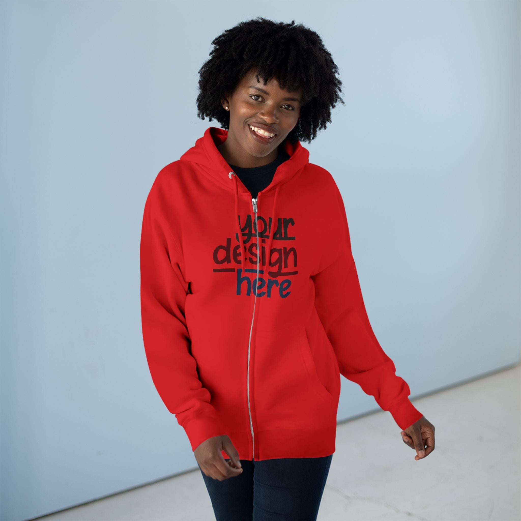 Customizable Lane Seven LS14003 Unisex Zip Hoodie