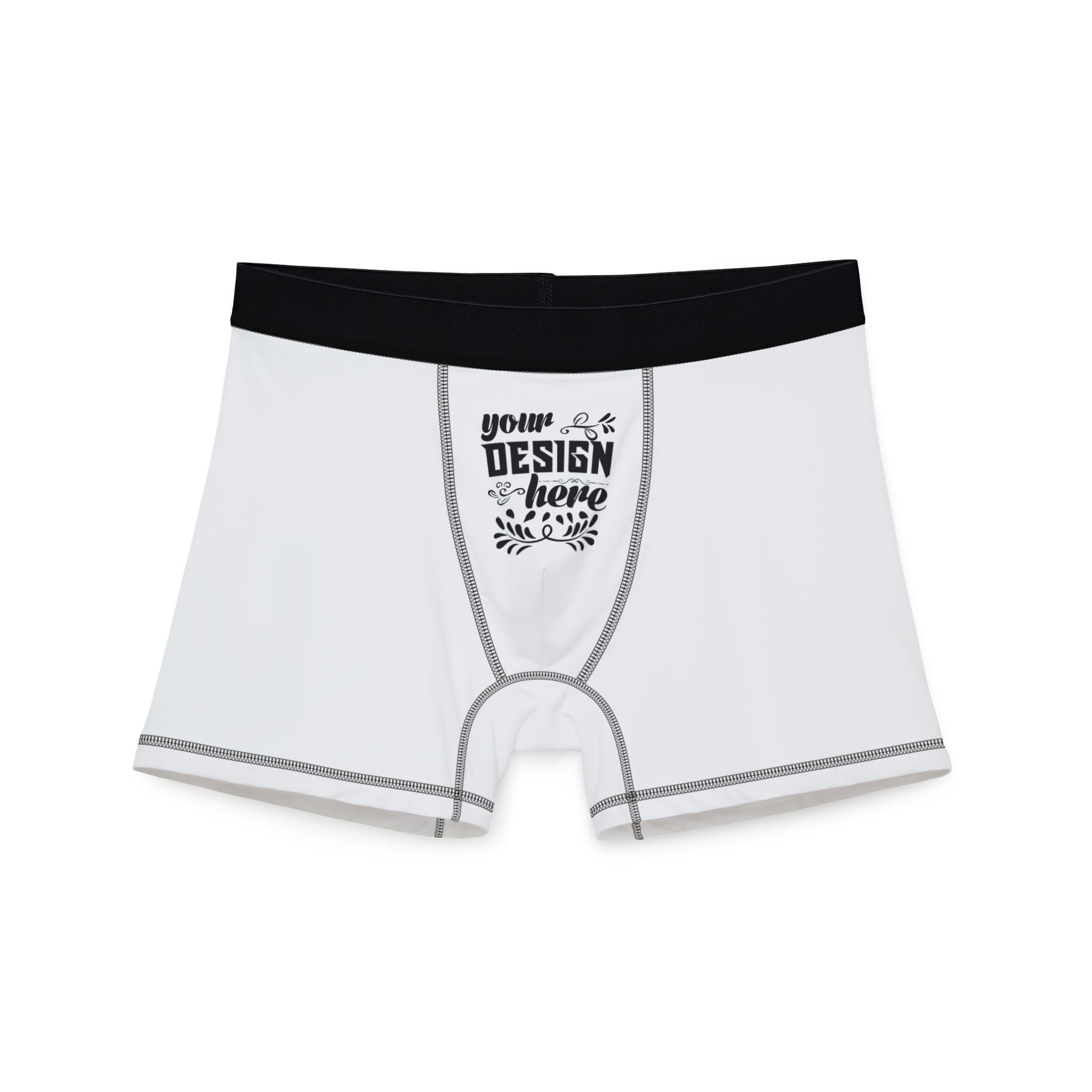 Customizable Mens Boxers All Over Print Stretch Polyester Blend