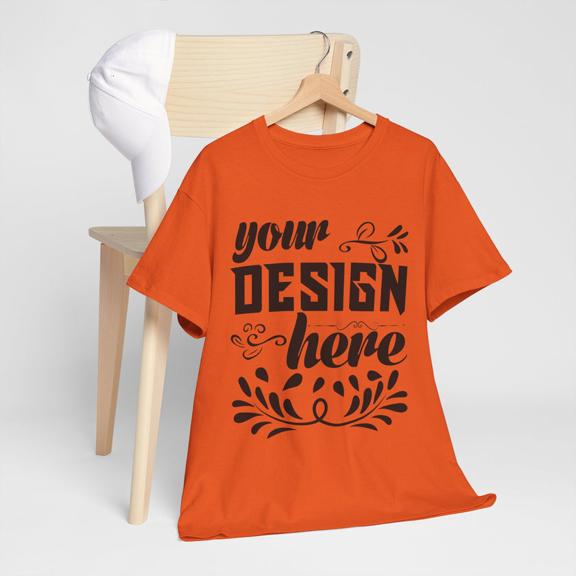 Customizable Gildan 5000 Unisex Heavy Cotton T-Shirt Classic Fit