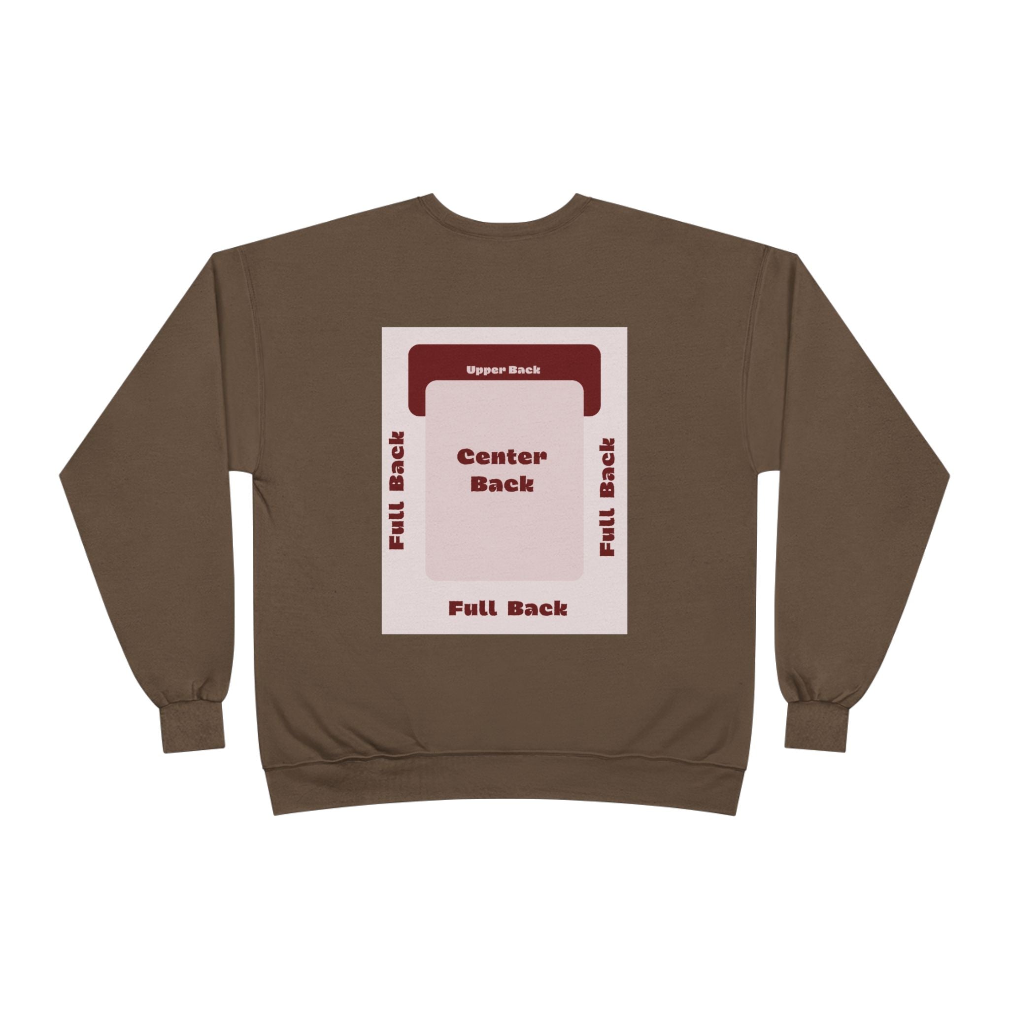 Customizable Unisex Hanes P160 EcoSmart Crewneck Sweatshirt Custom Print