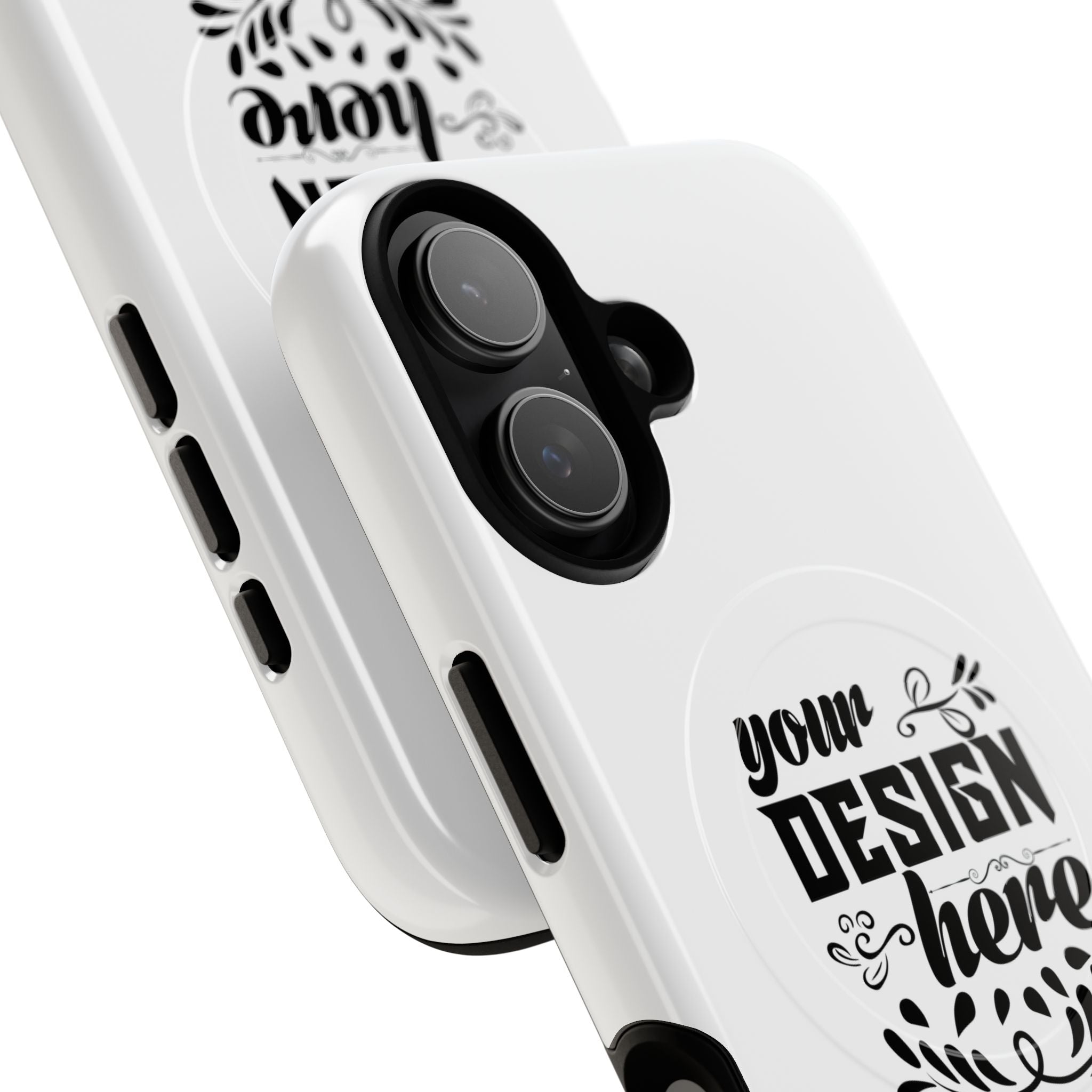 Customizable Tough Magnetic Phone Case Dual Layer Polycarbonate TPU Liner