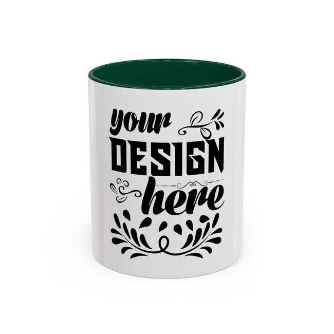 Customizable Two-Tone Ceramic Accent Mug 11oz 15oz for Daily Use