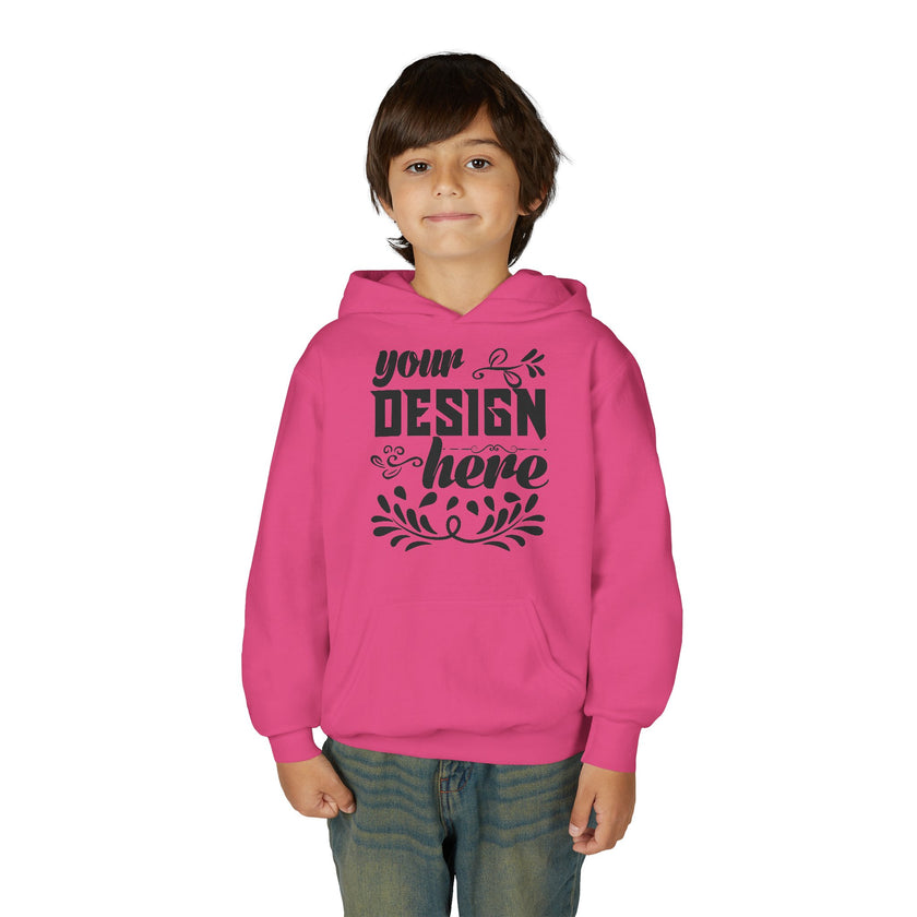 Customizable Gildan 18500B Youth Heavy Blend Hooded Sweatshirt