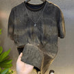 Nameria Unisex Loose Short Sleeve T-Shirt Starry Sky Gradient