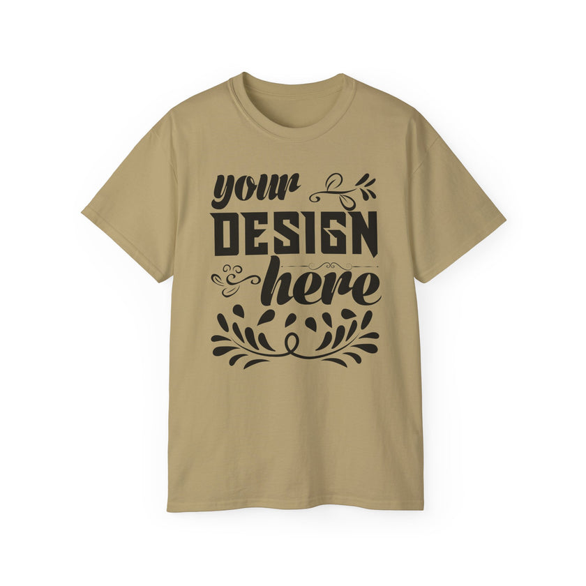 Customizable Gildan 2000 Unisex Ultra Cotton Crew Neck T-Shirt