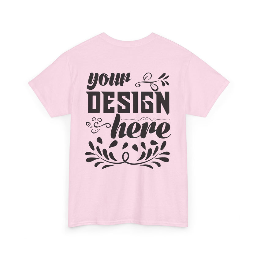 Customizable Gildan 5000 Unisex Heavy Cotton T-Shirt Classic Fit