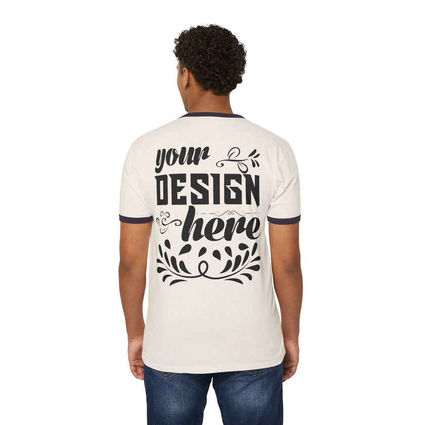 Customizable Next Level 3604 Unisex Cotton Ringer T-Shirt Classic