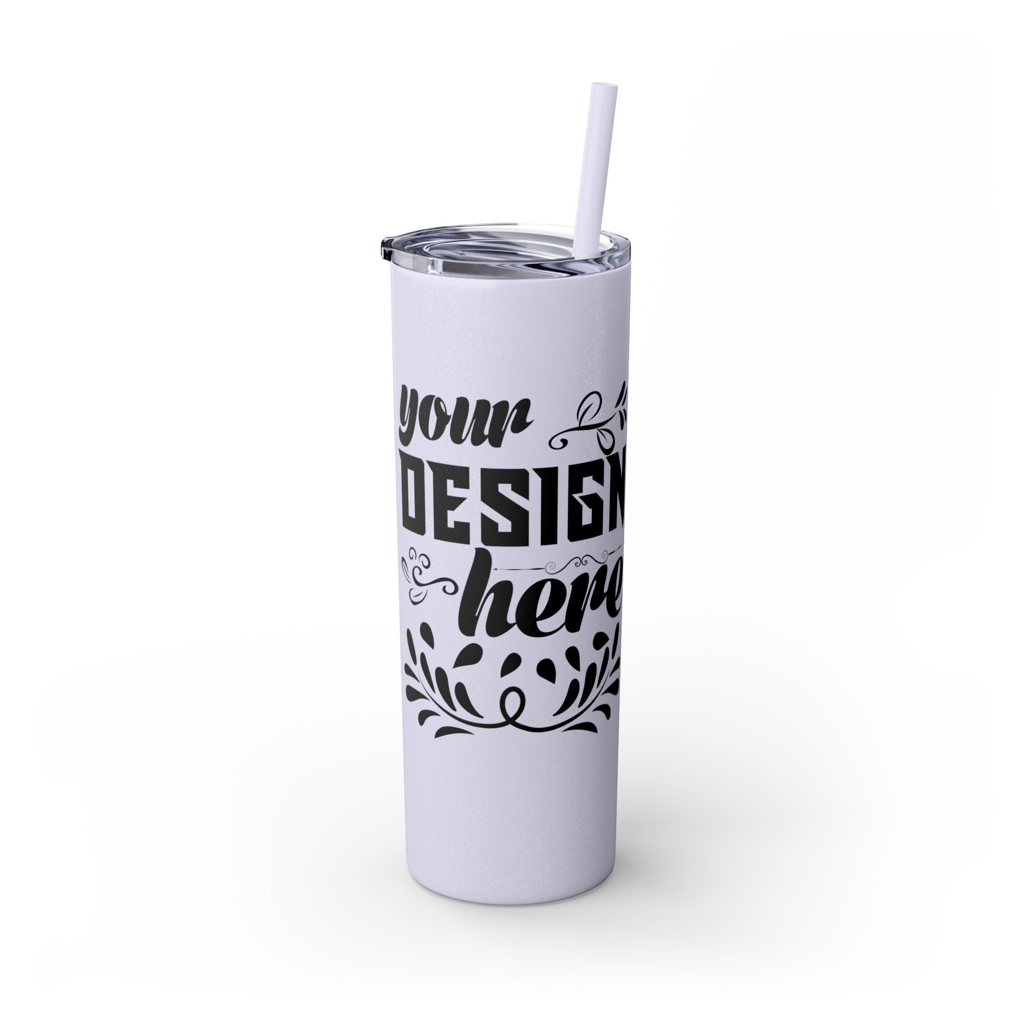 Customizable Maars 20oz Skinny Tumbler with Straw Stainless Steel