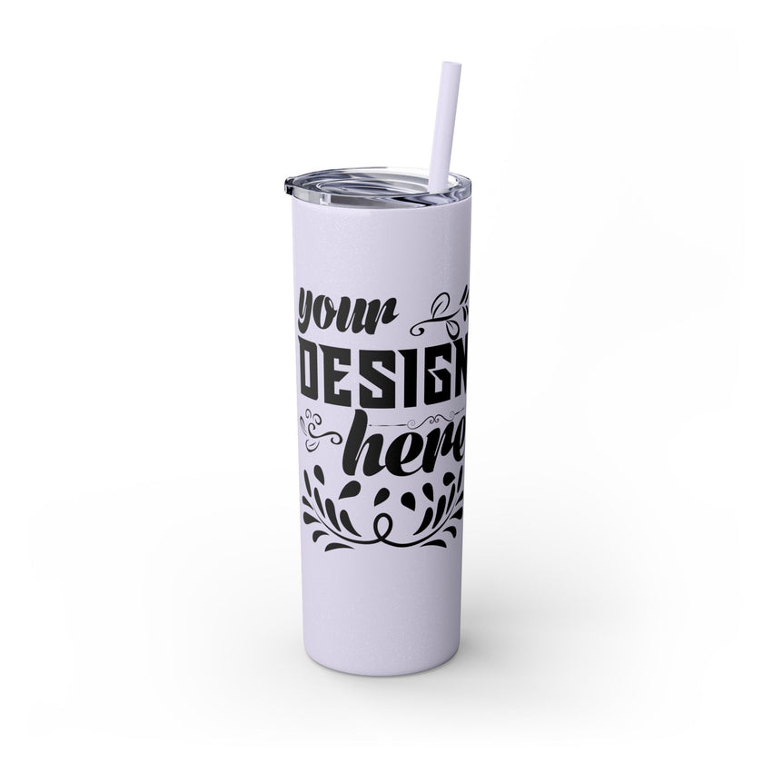 Customizable Maars 20oz Skinny Tumbler with Straw Stainless Steel