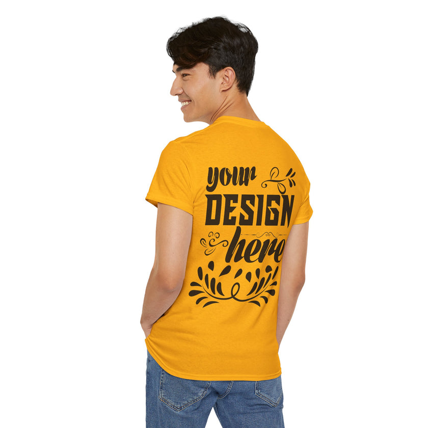 Customizable Gildan 5000 Unisex Heavy Cotton T-Shirt Classic Fit