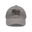 Customizable ValuCap VC300A Dad Hat with Faux Leather Patch Rectangle