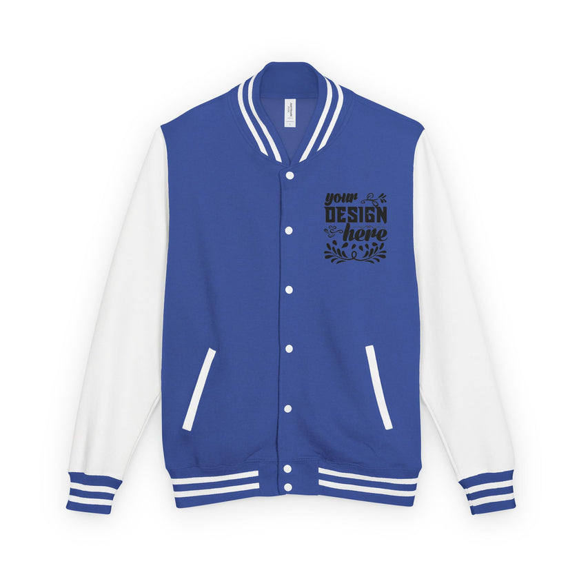 Customizable AWDis JH043 Unisex Heavyweight Letterman Jacket