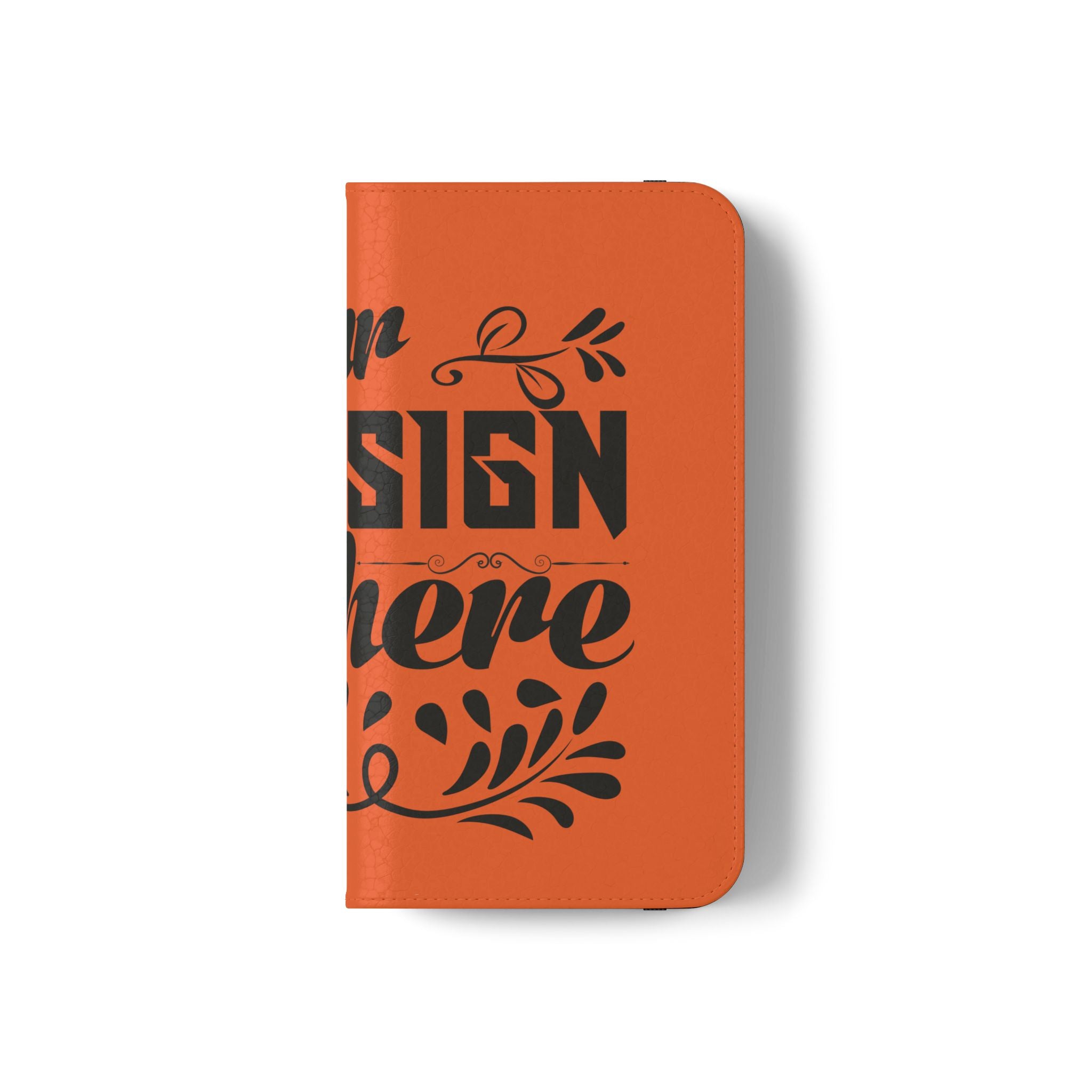 Customizable Flip Folio Phone Case With Card Slots Stand And Elastic Strap