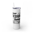 Customizable Maars 20oz Skinny Tumbler with Straw Stainless Steel