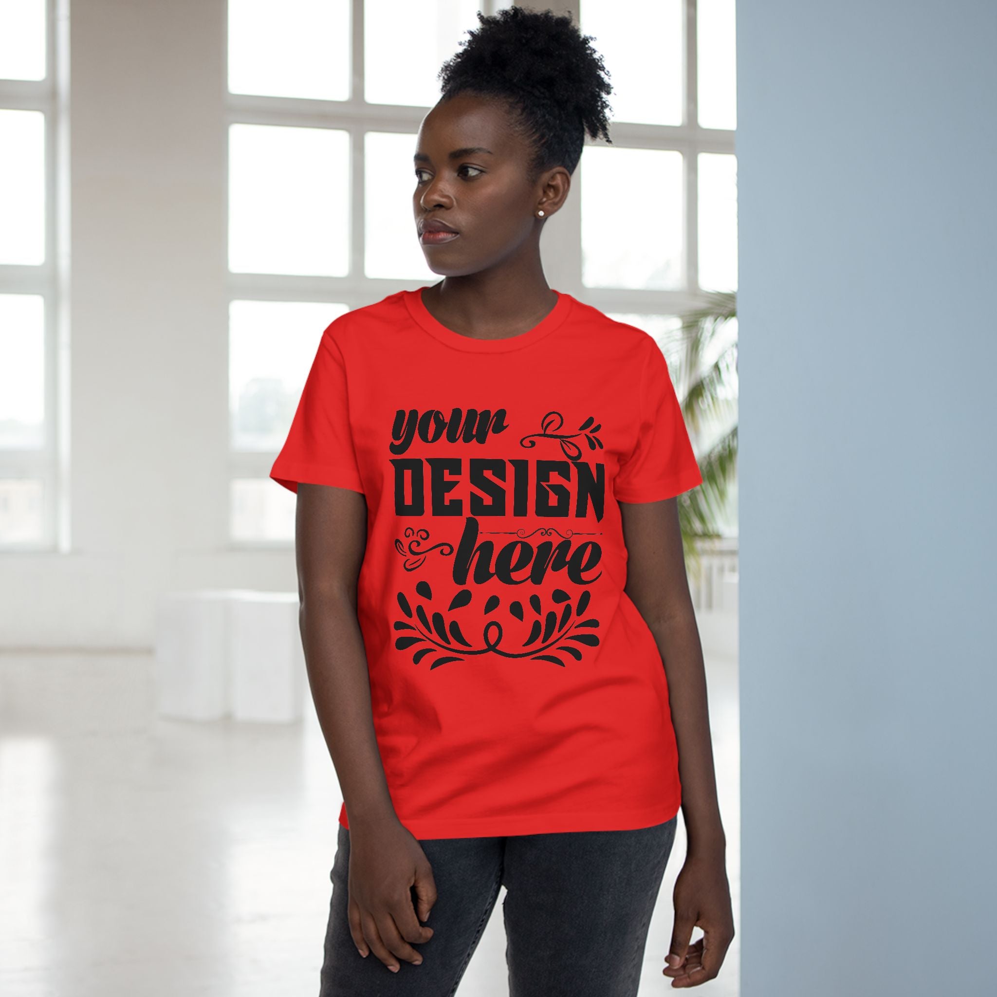 Customizable AS Colour 4001 Womens Maple Cotton T-Shirt