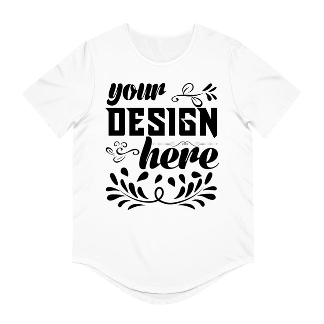 Customizable Bella+Canvas 3003 Mens Jersey Curved Hem Tee