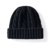 Nameria Unisex Cable Knit Cashmere Blend Hat Ear Flaps One Size
