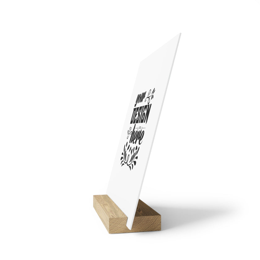 Customizable Gallery Board with Wooden Stand 1.8mm Giclée Print