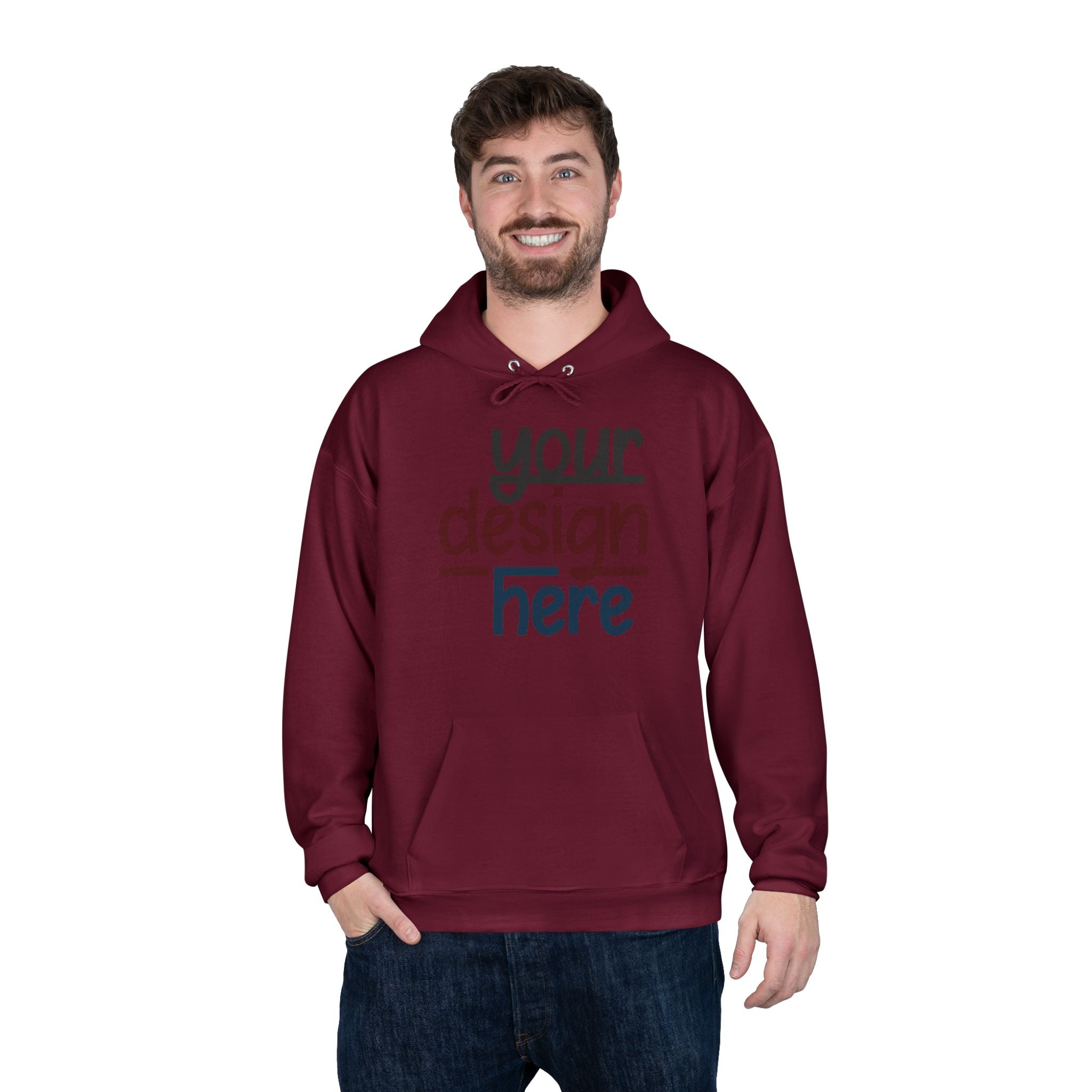 Customizable Hanes P170 EcoSmart Unisex Pullover Hoodie