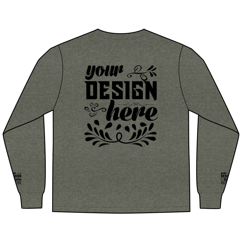 Customizable District DT109 Mens Lightweight Long Sleeve Tee Classic Fit