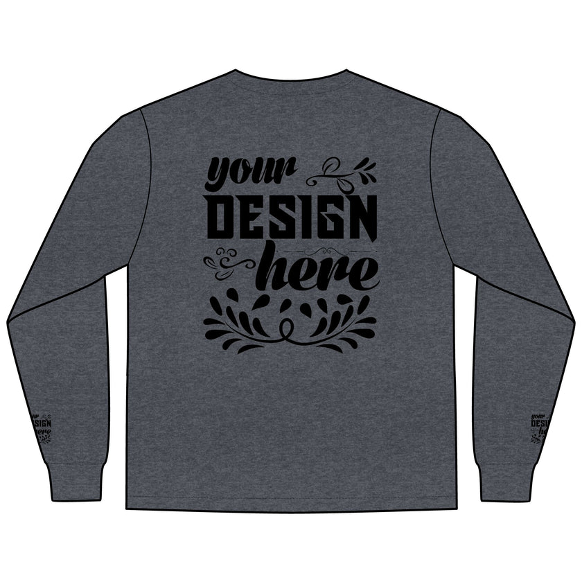 Customizable District DT109 Mens Lightweight Long Sleeve Tee Classic Fit