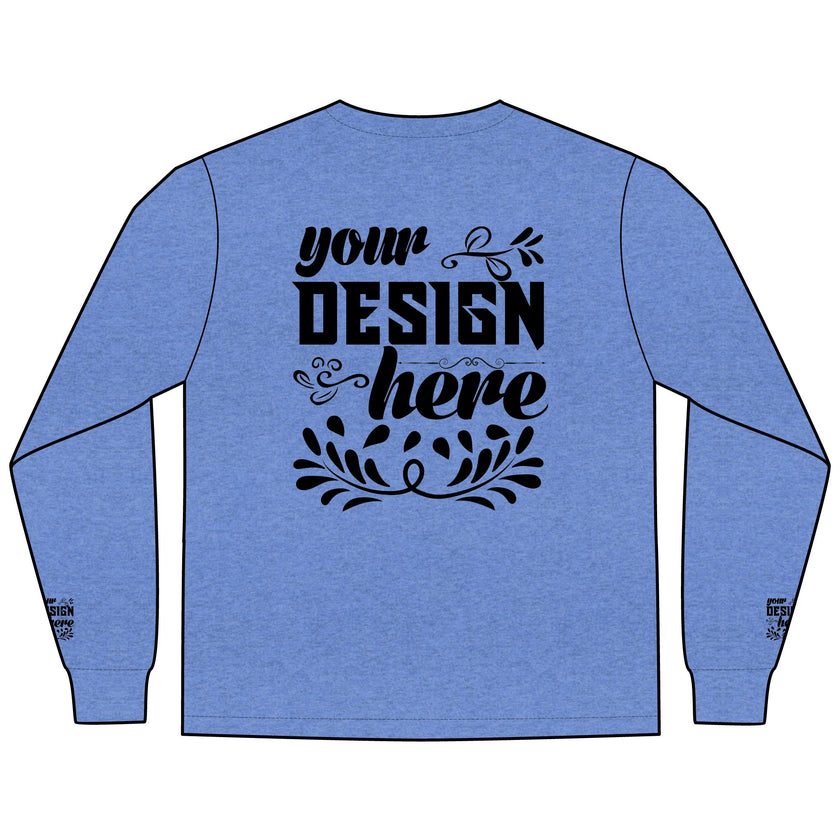 Customizable District DT109 Mens Lightweight Long Sleeve Tee Classic Fit