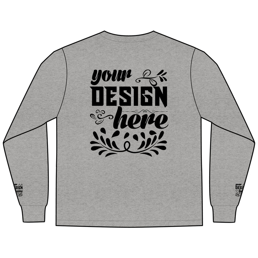 Customizable District DT109 Mens Lightweight Long Sleeve Tee Classic Fit