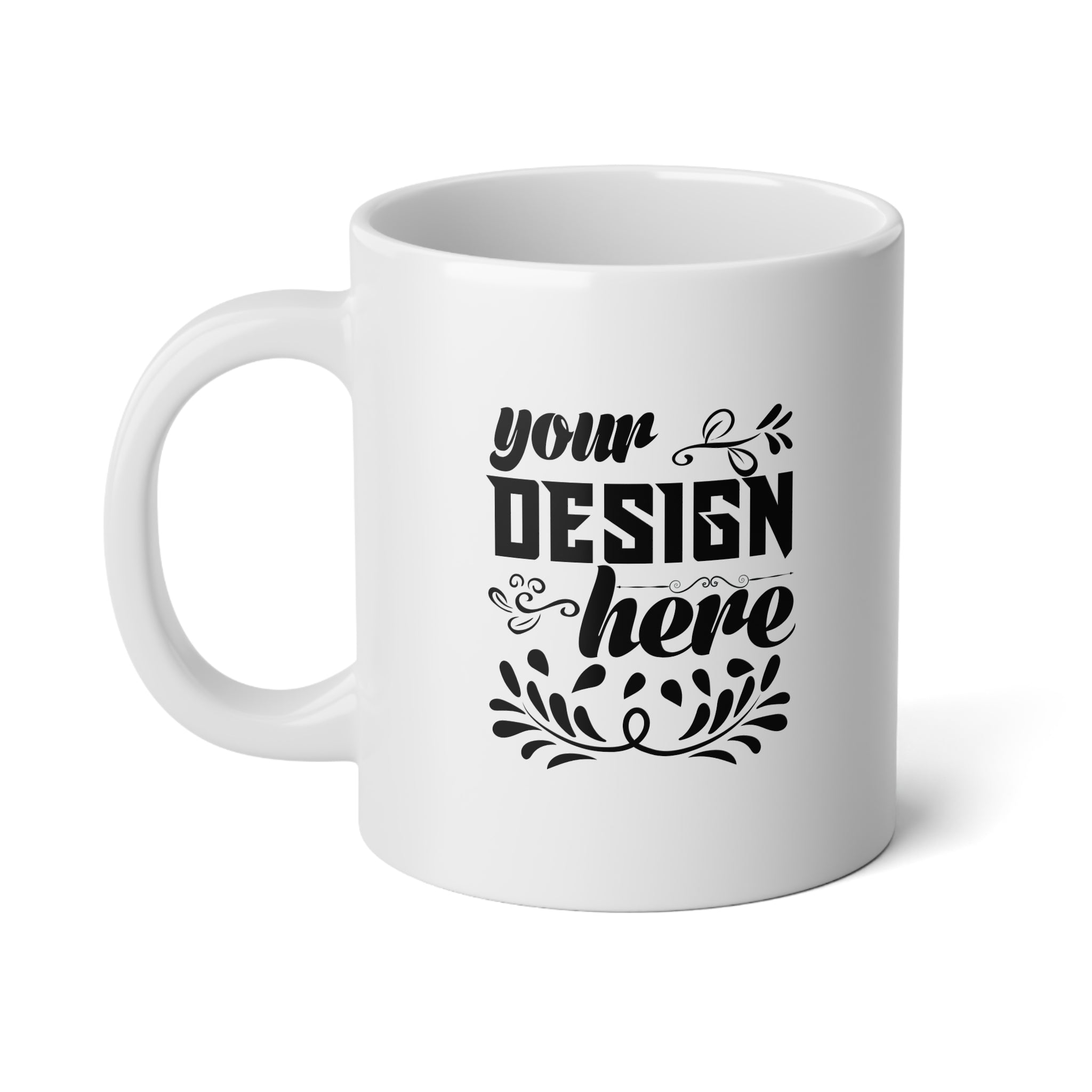 Customizable 20oz Jumbo Ceramic Mug with Glossy Finish Drinkware